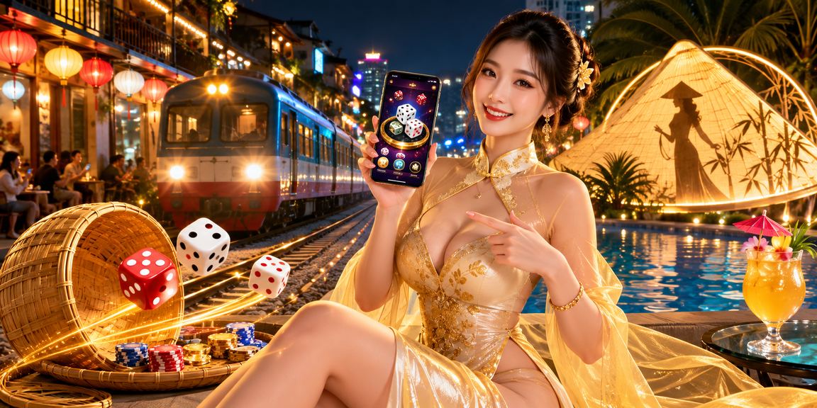 Người chơi áo dài thao tác tài xỉu trực tuyến tại Hà Nội trong không gian hiện đại